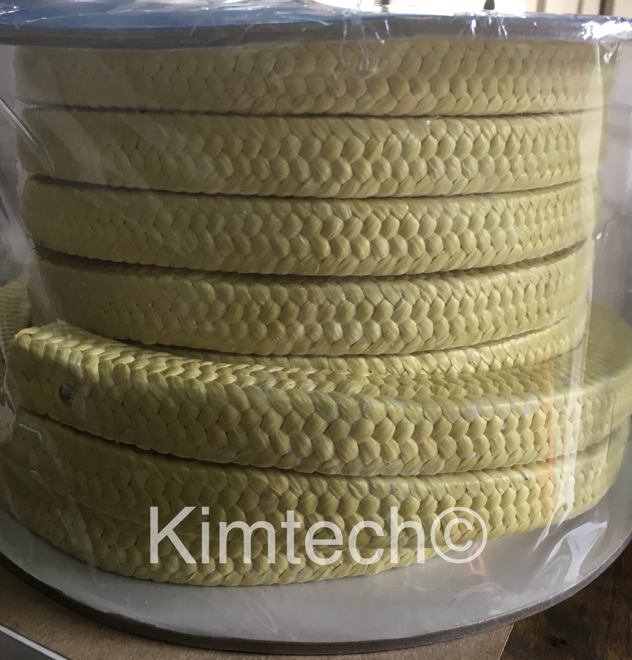 ปะเก็นเชือกเคฟล่าร์เคลือบเทฟล่อน ptfe impregnated aramid fiber packing