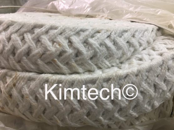 ปะเก็นเชือกเซรามิกไฟเบอร์ถักสี่เหลี่ยมจัตุรัส ceramic fiber square braided rope