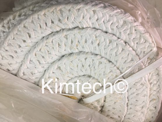 ปะเก็นเชือกเซรามิกไฟเบอร์ถักสี่เหลี่ยมจัตุรัส ceramic fiber square braided rope