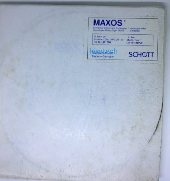 กระจกทนความร้อน maxos disc sight glass