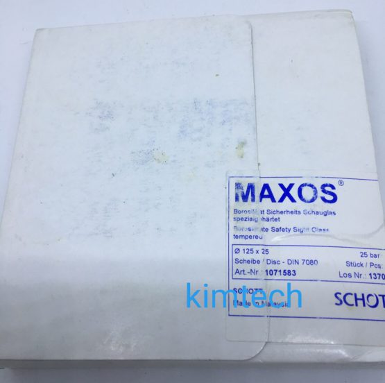 กระจกทนความร้อน maxos disc sight glass