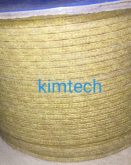 ปะเก็นเชือกเคฟล่าร์เคลือบเทฟล่อน ptfe impregnated aramid fiber packing