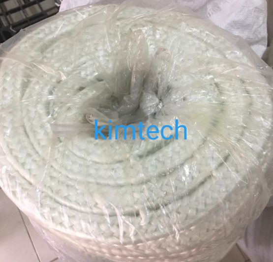 ปะเก็นเชือกใยแก้วถักสี่เหลี่ยมจัตุรัส glass fiber square braided rope