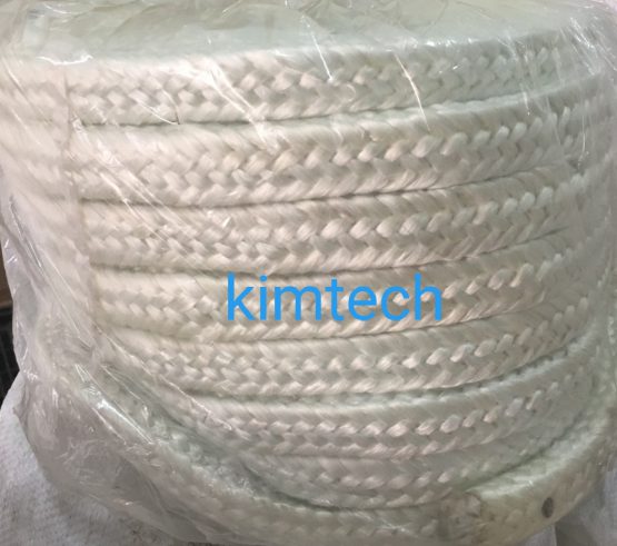 ปะเก็นเชือกใยแก้วถักสี่เหลี่ยมจัตุรัส glass fiber square braided rope