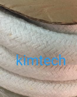 ปะเก็นเชือกเซรามิกไฟเบอร์ถักกลม ceramic fiber round braided rope