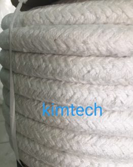 ปะเก็นเชือกเซรามิกไฟเบอร์ถักกลม ceramic fiber round braided rope