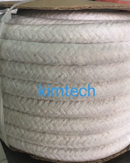 ปะเก็นเชือกเซรามิกไฟเบอร์ถักกลม ceramic fiber round braided rope