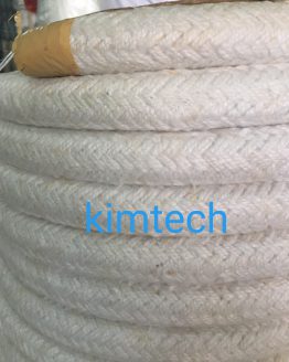 ปะเก็นเชือกเซรามิกไฟเบอร์ถักกลม ceramic fiber round braided rope