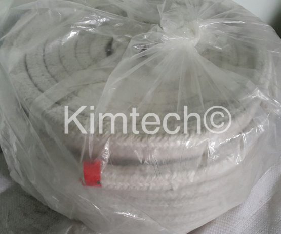 ปะเก็นเชือกเซรามิกไฟเบอร์ถักสี่เหลี่ยมจัตุรัส ceramic fiber square braided rope