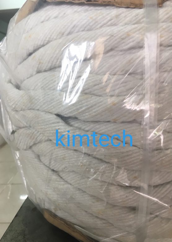 เชือกเซรามิกไฟเบอร์ถักเกลียว ceramic fiber twisted rope