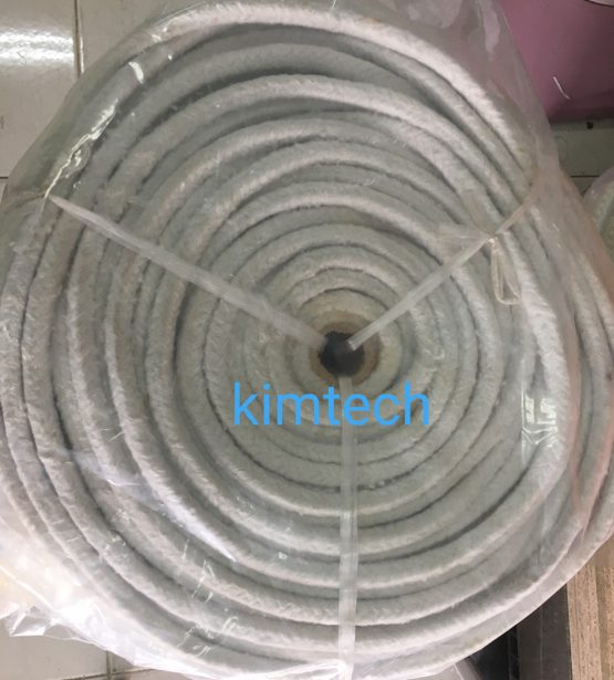 ปะเก็นเชือกเซรามิกไฟเบอร์ถักสี่เหลี่ยมจัตุรัส ceramic fiber square braided rope