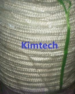 ปะเก็นเชือกใยแก้วถักกลม glass fiber round braided rope เป็นเชือกทนความร้อน เชือกทนไฟ